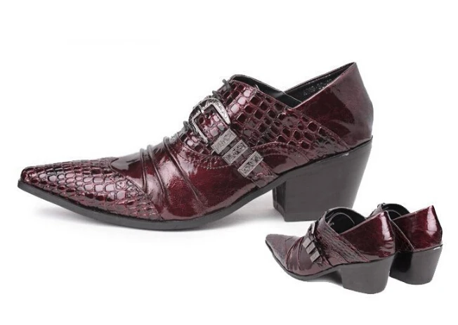 mens shoes with heels inside