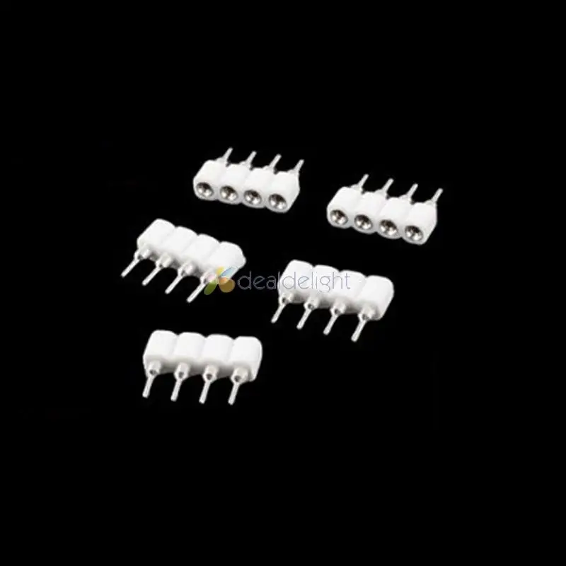 20 шт. 4 контактный разъем папа мама для светодиодной ленсветильник 3528/5050 SMD RGB|connector