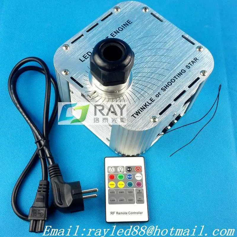 

New! 27w,rgb shooting or twinkle star,20key RF remote,led plastic optic fiber engine/machine