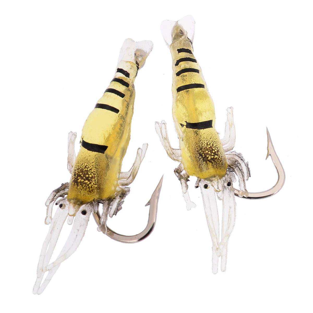 New 10Pcs Soft Silicone Shrimp Fishing Lure Wobblers Fishing Minnow Trout Fish Lures Artificial Bait Hook Bass Tackle Hook