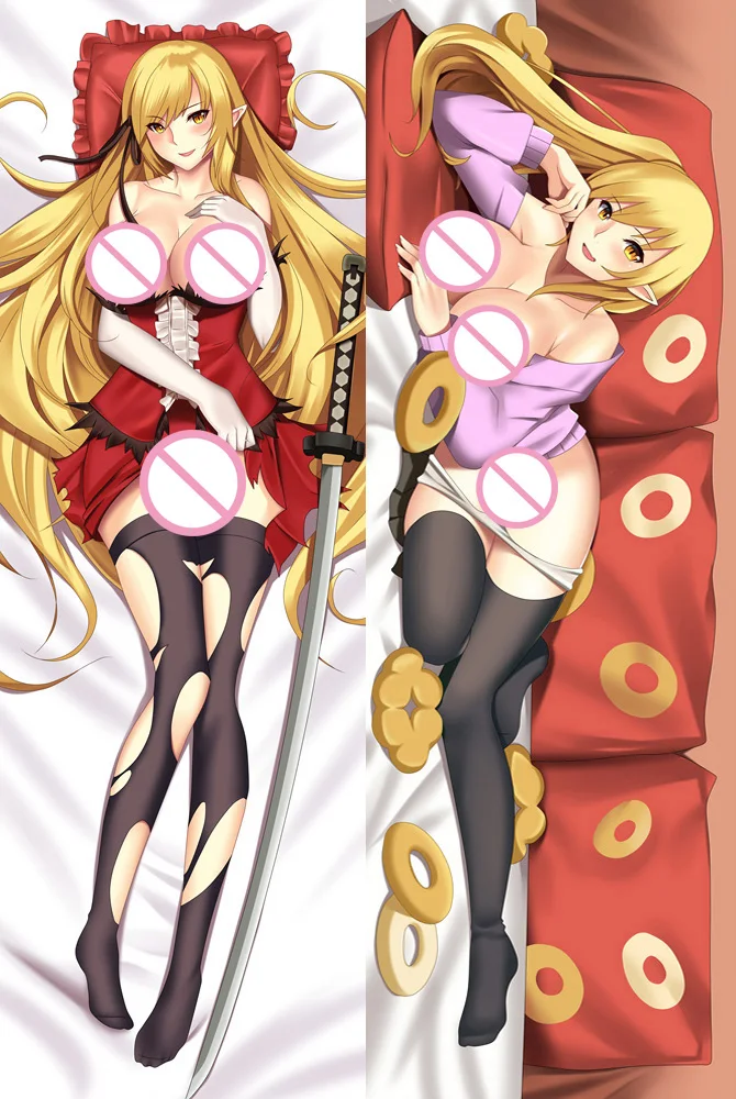 2017 обновление японского Аниме Bakemonogatari сексуальная девушка Oshino Shinobu Dakimakura