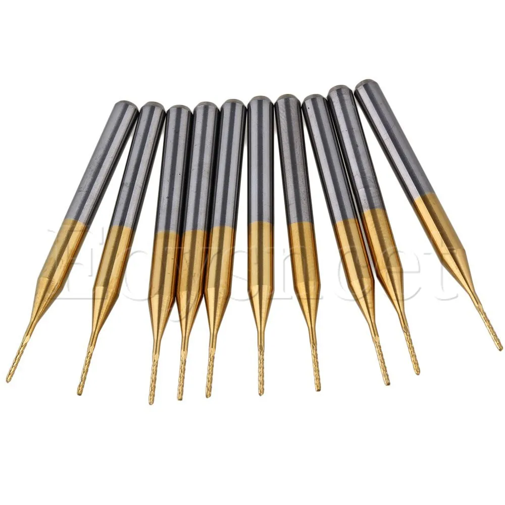 

3.175mm Carbide End Mill Engraving Bit for PCB Rotary Burrs Dia 0.5mm Pack of 10
