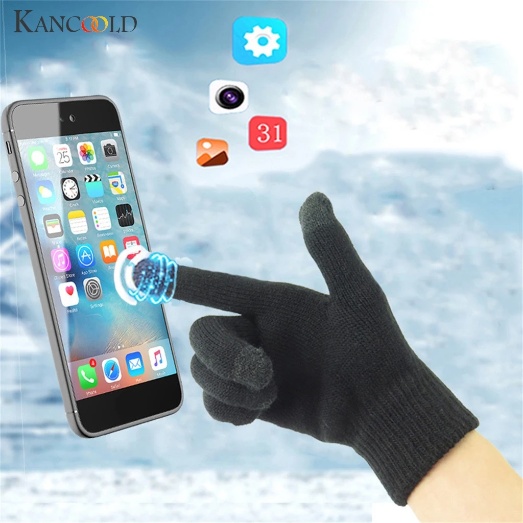 

KANCOOLD Gloves Men Multi-function Knitted Screen Winter Warm Mitten for iPhone Smartphones Laptop Tablet gloves women 2018NOV28