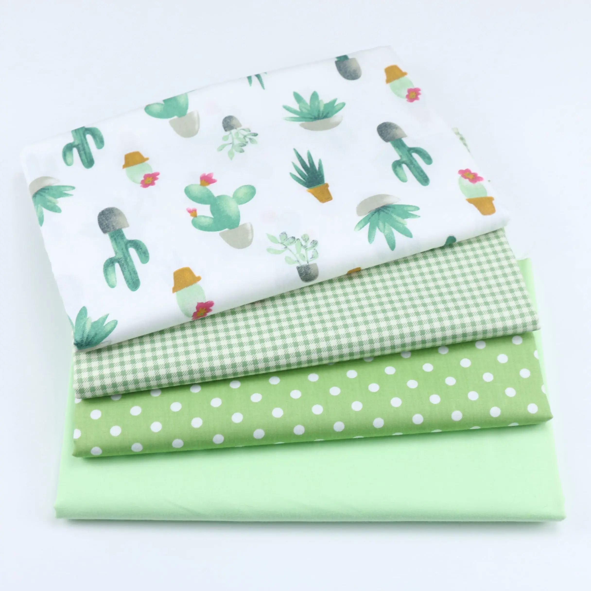 

Green Series Baby Cotton Quilting Fabric by half meter for DIY Sewing Bed Sheet Dress making cotton fabric 50*160cm