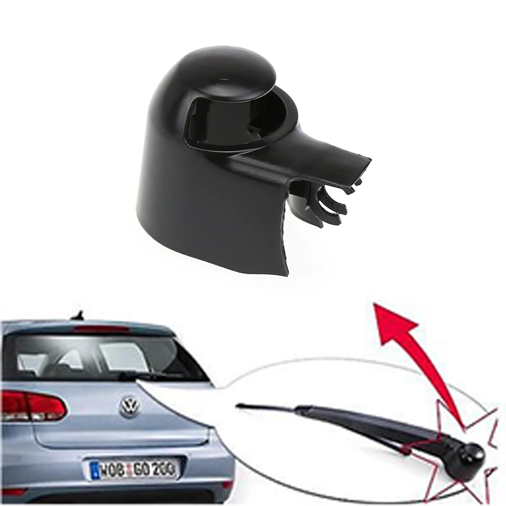 2016 Black Rear Wiper Washer Arm Blade Cover Cap For VW/ MK5/ Golf