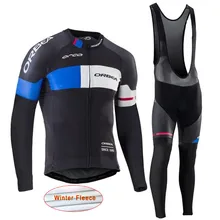 ropa ciclismo Winter thermal fleece Orbea cycling jersey MTB bike Long Sleeve maillot hombre men cycle clothing Sportwear I14