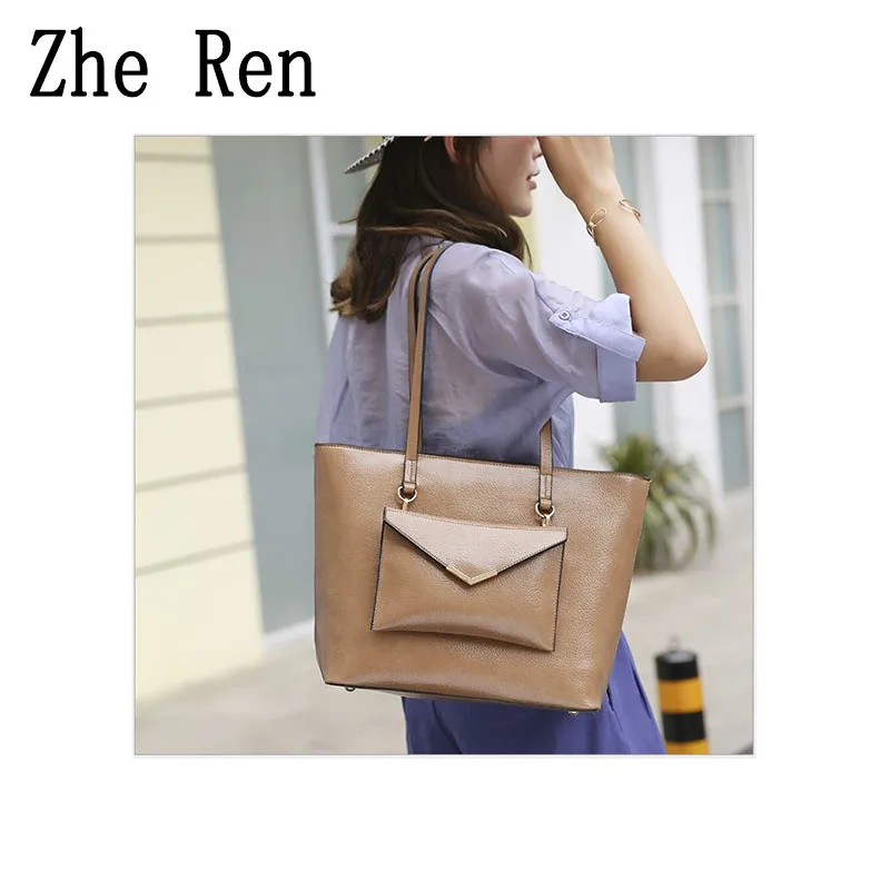 

Fashionable ladies carry big bag simple joker shoulder bag fashionable tote bag