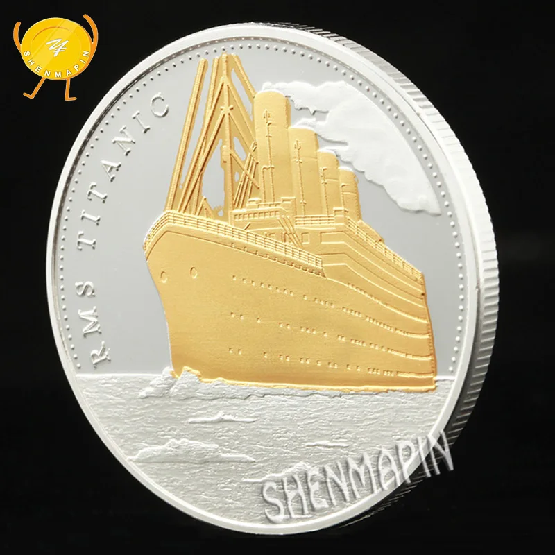 1912 Титаник Золото Серебро памятная монета 100-летие утопления Титаника