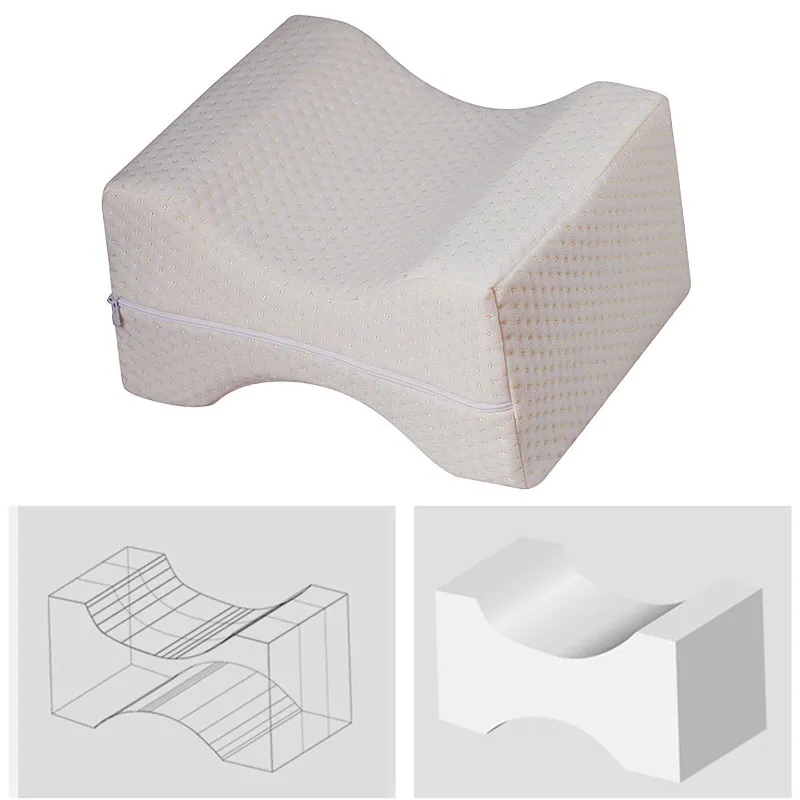 

Memory Foam Knee Leg Pillow Bed Cushion Leg Pad Leg Shaping Pregnancy Body Pain Relief Sleeping Pillow