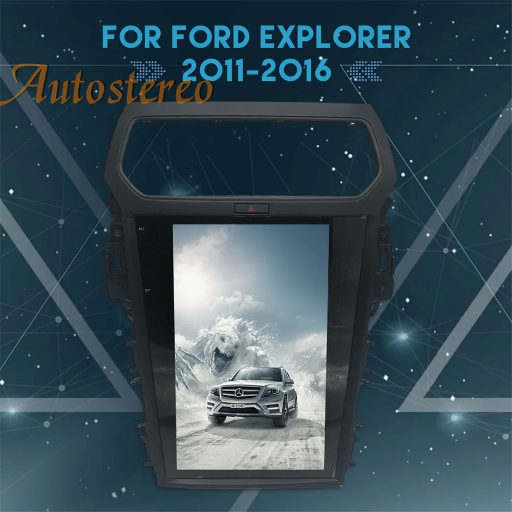 

Tesla style Android Car DVD Player GPS Navigation For Ford Explorer 2011 2012 2013 2015 2016 car stereo multimedia audio car Pad