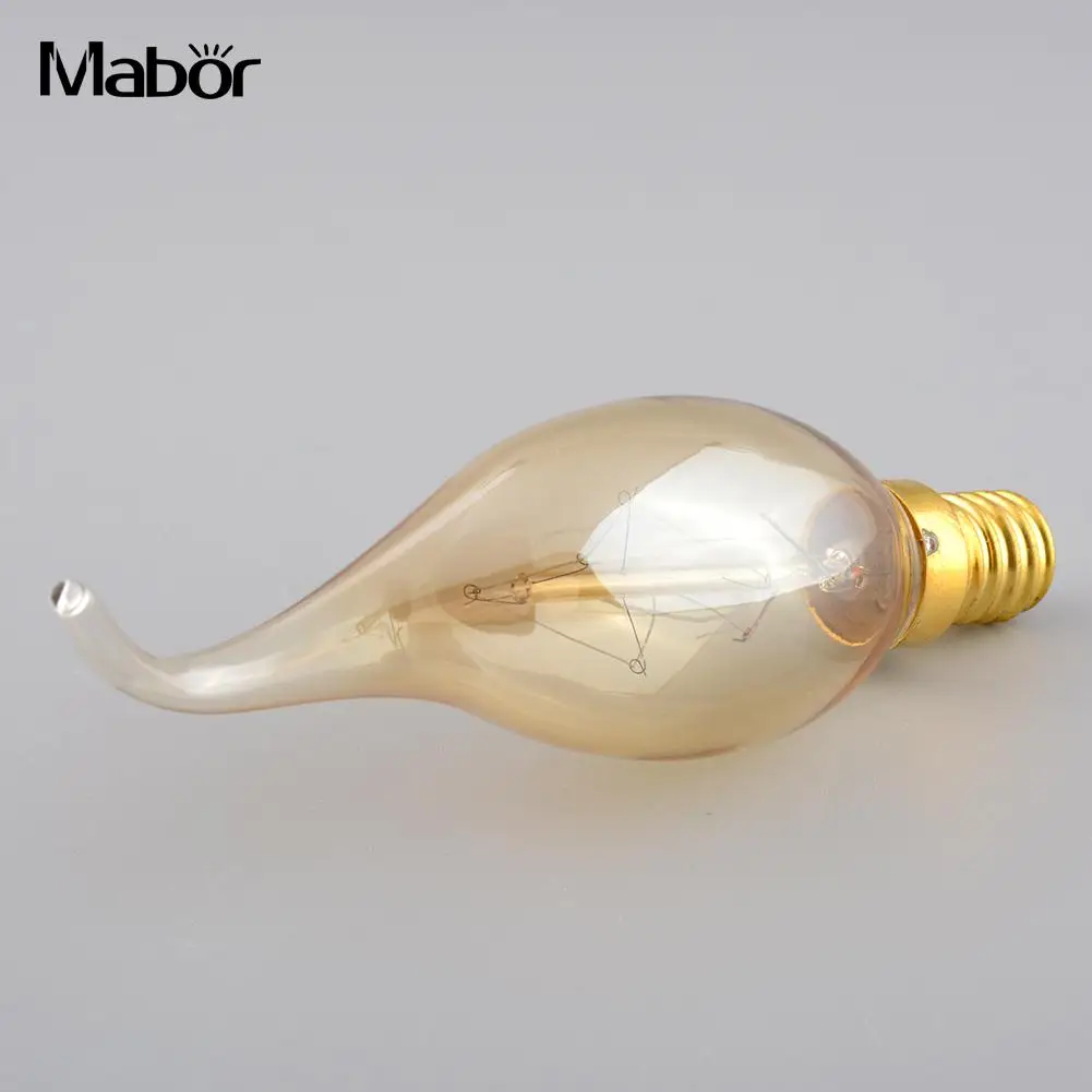 

E14 40W 220V Edison Antique Vintage Classic Pull Tail Candle Light Lamp Festival Christmas Party Lightening Lights Light Bulb