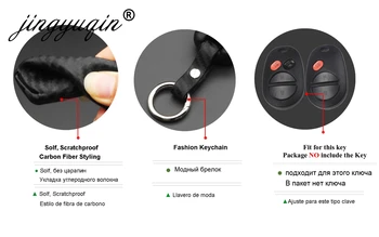 Keyforkess 2/3/4 pulsante copertura della chiave dell'automobile a distanza del carbonio del Silicone per Toyota Sequoia Sienna Avalon Solara Highlander custodia Fob - Jingyuqin 2 3 4 pulsante copertura della chiave dell automobile a distanza del carbonio del