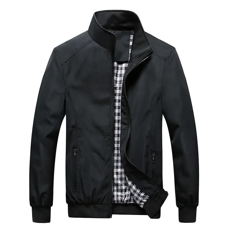 

Hot Selling 2018 promotion Thin men's jacket Slim Fit casual coat business outerwear plus size M-5XL men's clothing