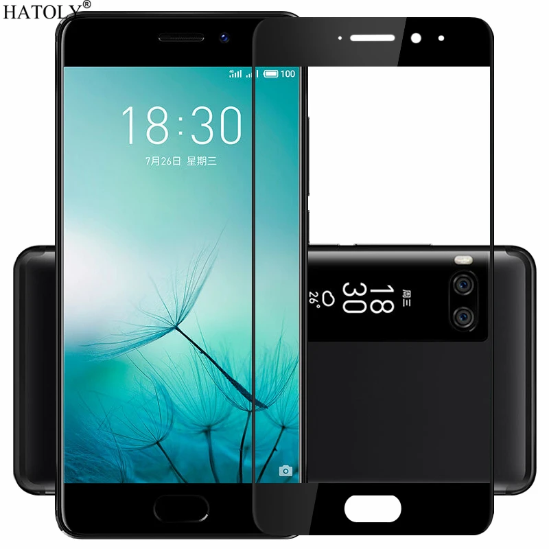 Закаленное стекло для Meizu Pro 7 Plus 2 шт. защита экрана с полным покрытием 3d-пленка