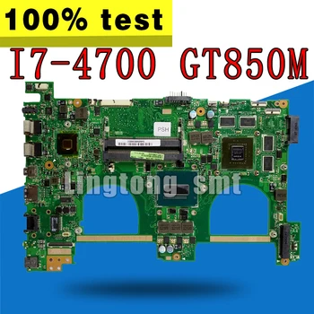 

send board + N550JK Motherboard I7-4700HQ GT850M For Asus N550J N550JV Q550J Laptop motherboard N550JK G550JK Mainboard