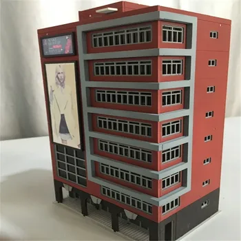 1:144 N Scale Outland Models Train Railway Trade  Skyscraper Building Shopping Center Toy