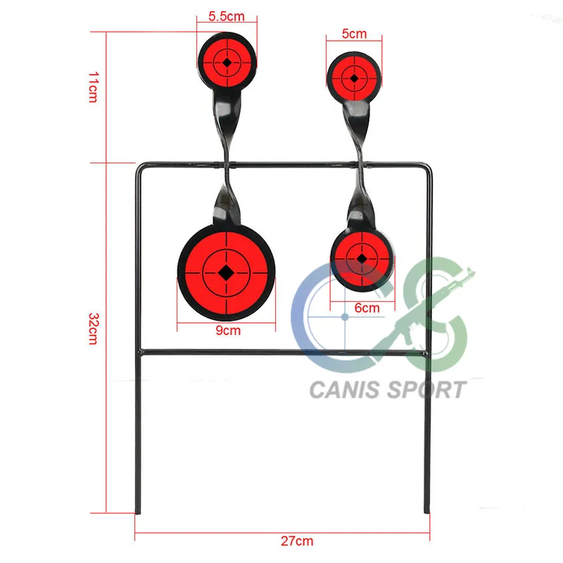 Мишень для стрельбы из бычьего глаза 27x3x43 см железная мишень для спорта на открытом воздухе gs36-0014