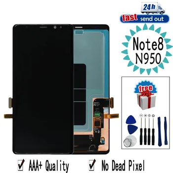 

6.3" AMOLED LCD For Samsung Galaxy Note 8 Note8 N950 LCD Display N950F N9500 Touch Screen Tested Digitizer Assembly