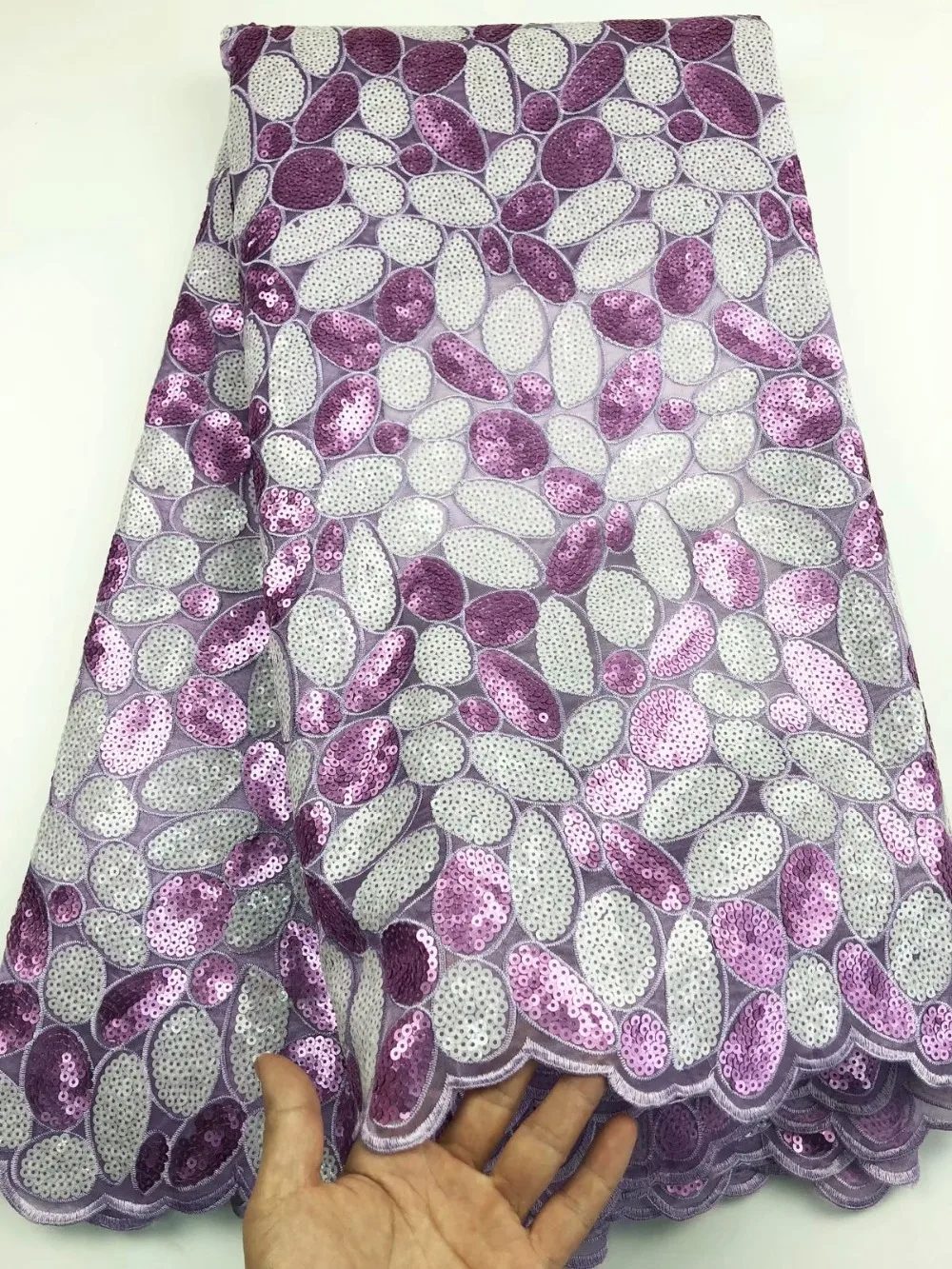 

The latest French lace fabric, high quality African tulle lace fabric for wedding Nigerian party dresses
