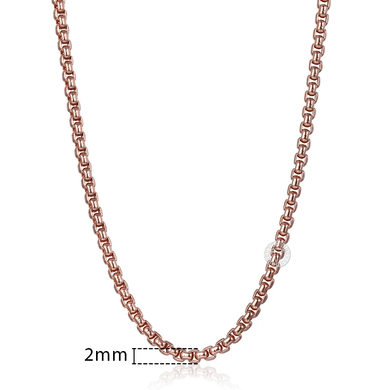 Davieslee, женское ожерелье, 585, розовое золото, заполненные цепи, огранка, Роло, улитка, пшеница, звено, опт, ожерелье, ювелирное изделие, 45-55 см, LGNN1 - Окраска металла: KN555