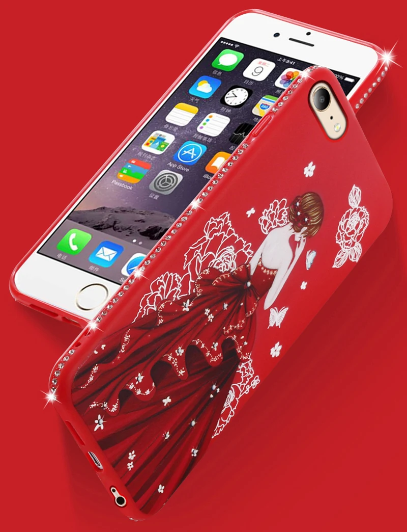 dress girl silicone case iphone 6 s 7 8 plus (10)