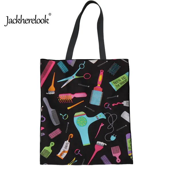 H4678Z22 Jackherelook 3D косметолога Парикмахерская Печать дамские хозяйственные сумки Защита окружающей среды мама шоппер сумка женщина хлопок Bolsa - Цвет: H4678Z22