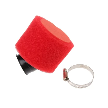 

Red 38mm Bent Angled Foam Air Filter Pod 110 125cc PIT Quad Dirt Bike ATV Buggy