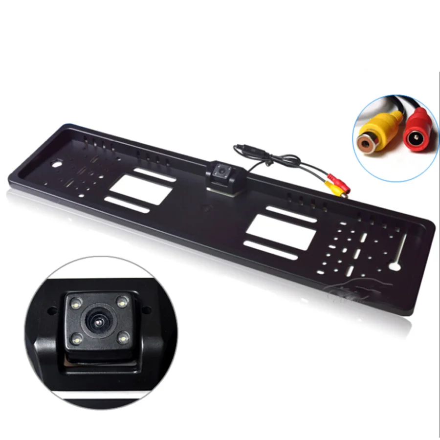

Waterproof European License Plate Frame Rear View Camera Auto Car Reverse Backup Parking Rearview Camera Night Vision 170 degree