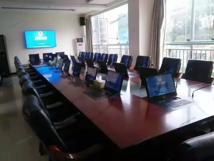 HD Table Mount Computer Desk Monitor Lcd Lift Flip