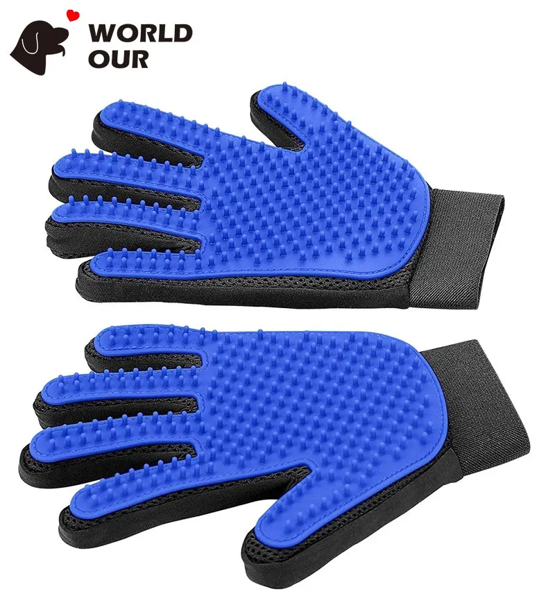 brushing glove for cats
