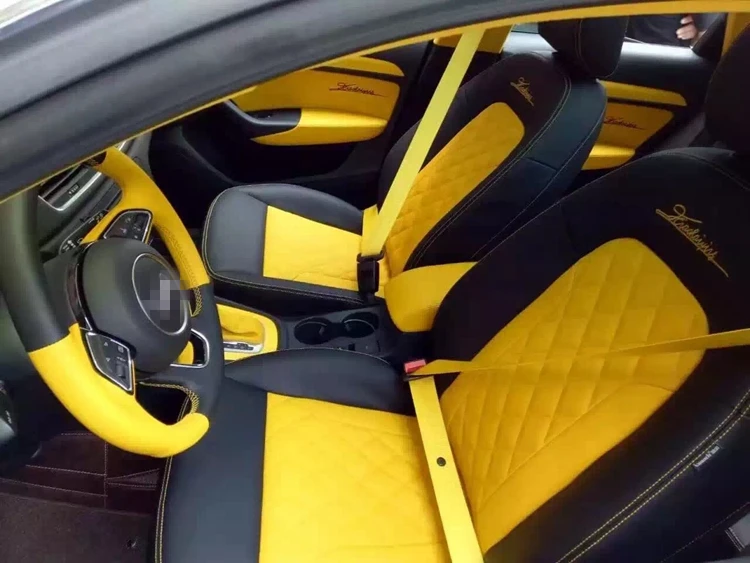 Cinto para Assento de Carro Pontos para Segurança de Corrida Coleira de Tecido para Audi Amarelo de 3 Lanasbore Cinto Volvo Mazda Nissan 6 corrida, coleira de tecido para audi, volvo, mazda nissan