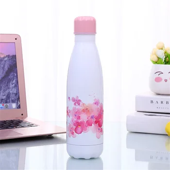 

Floral Water Bottle BPA free Stainless Steel Beer Tea Coffee Thermos Drink Bottle Travel Sport Gym Insulated Cup Thermos Bottle