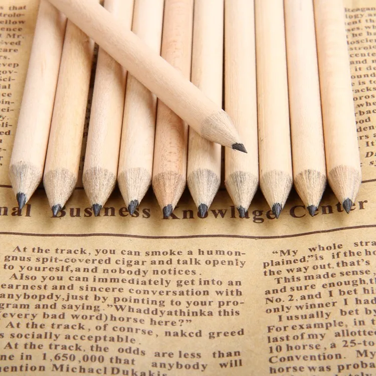 400 шт деревянные цветные короткие карандаши разветвленные HB 8,6 см деревянные цветные гостиничные карандаши оптом