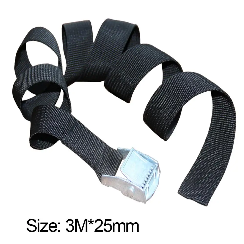 6pcs 3Meter Buckle Tie-Down Belt Cargo Straps For Car Motorcycle Bike Luggage Bag With Metal Buckle Tow Rope Strong Ratchet Belt