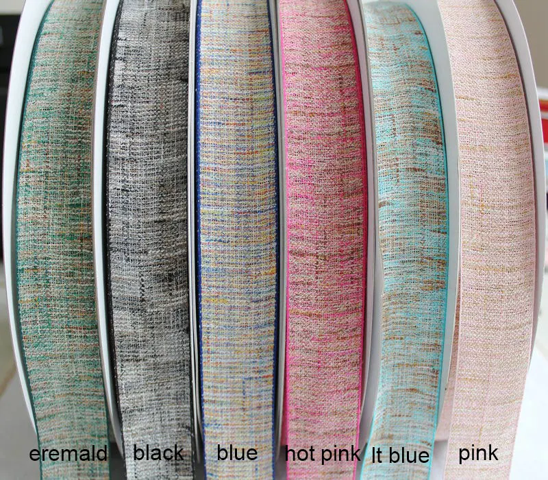 10 размеров 38 мм натуральный Пеньковая лента джут, джутовая ткань ...