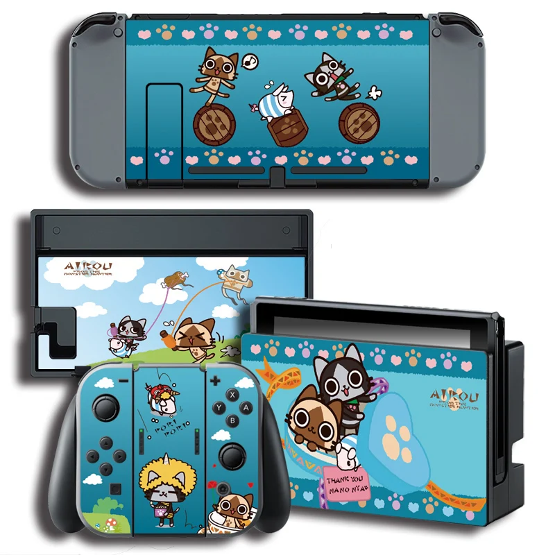 

Vinyl Screen Skin Stickers for Airou Skins Protector Stickers for Nintend Switch NS Console + Controller + Stand Sticker
