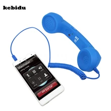 Nuevo Teléfono Móvil clásico Vintage POP kebidu para Iphone 3,5mm, Cómodo auricular Retro para teléfono, micrófono, altavoz, receptor de llamadas telefónicas