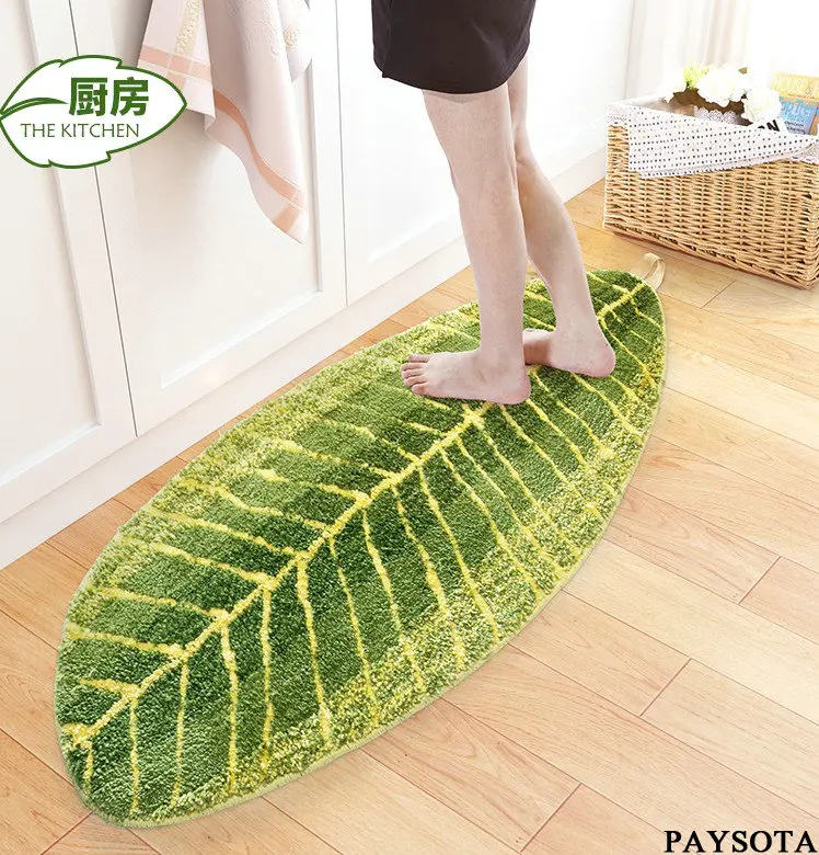

2017 Tapete Southeast Asian Style Banana Leaf Pattern For Carpet Coffee Table Mats Ottomans Absorbent Bed Big Non-slip