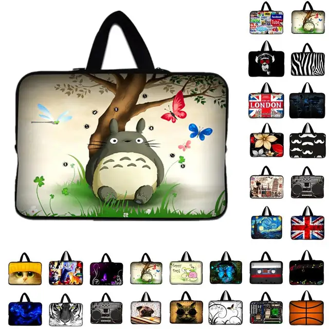 Best Price 7 10 11.6 13.3 14.4 15.6 17.3 inch Totoro Laptop Bag tablet sleeve Case For Macbook Air/Pro/Retina Computer cover