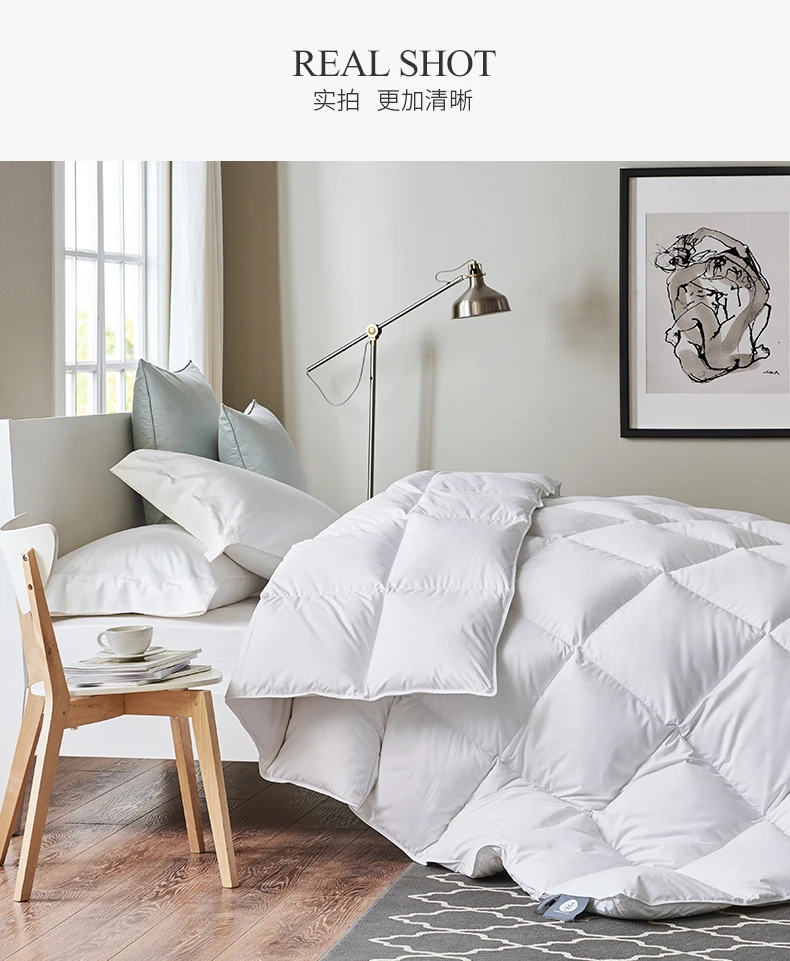 90 White Duck Down Duvet Comforter Queen Futon Summer Quilt