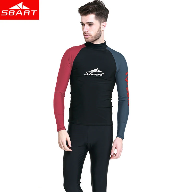 Buy SBART Men Lycra Wetsuits Shirt Long Sleeve Hot