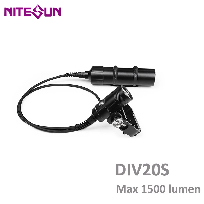 Точечный светильник для дайвинга NITESUN DIV20S CREE XHP35 макс. 1500 люмен подводный 150 метра