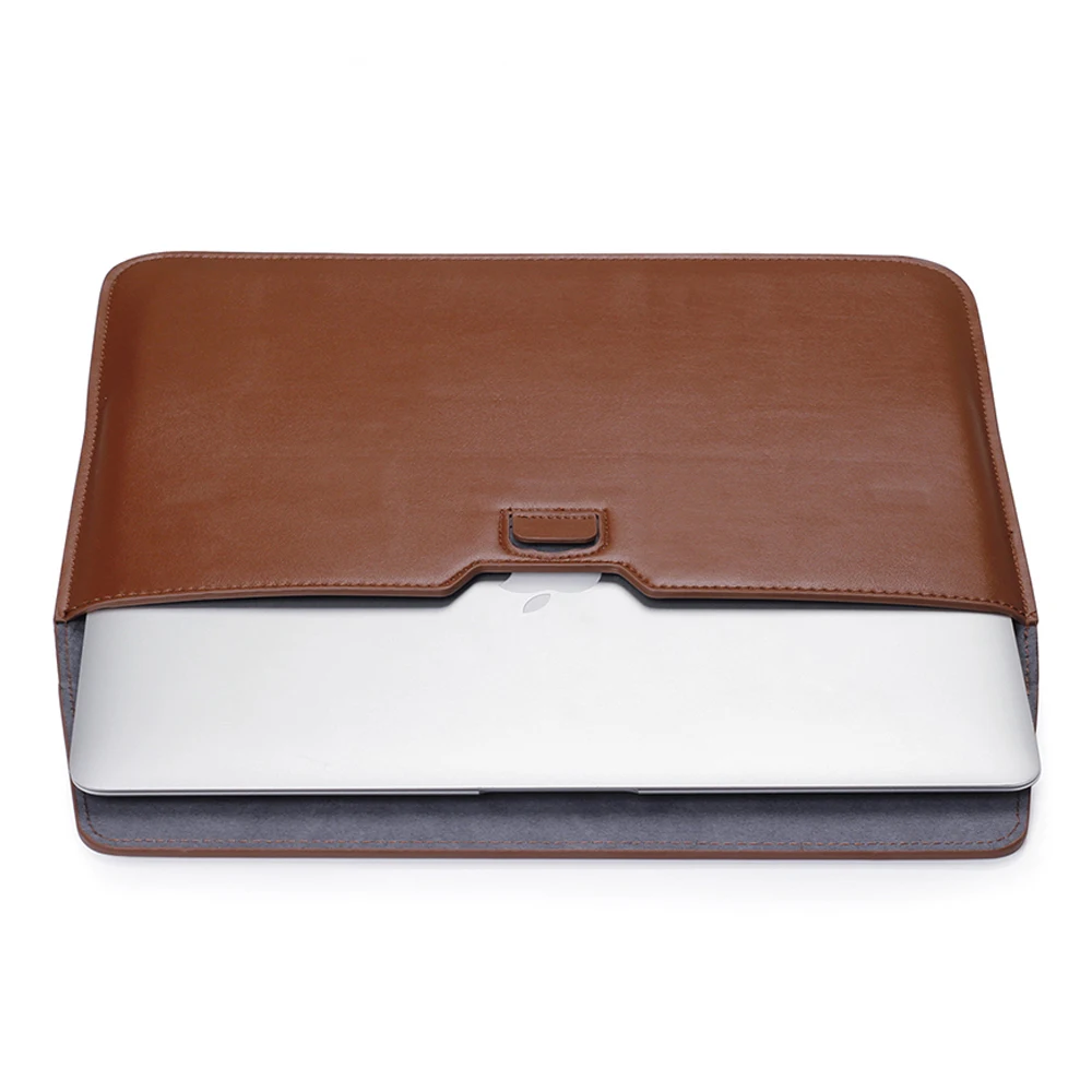 For macbook pro 13 sleeve Solid PU envelope leather laptop sleeve,for macbook pro 13 sleeve 2017 Air retina 11 13 15 A1706 A1707 (10)