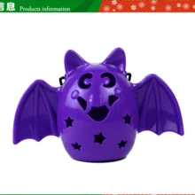 15 см Хэллоуин место украшения игрушка светящаяся фиолетовая Летучая Мышь Хэллоуин фонарь в форме тыквы игрушки