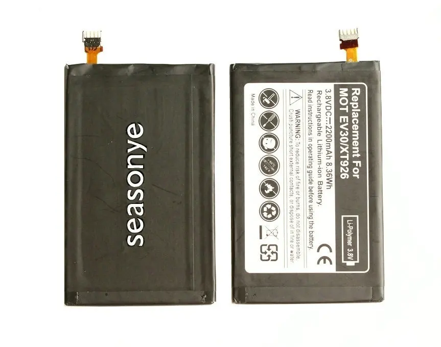 2 шт./лот 2200 мАч MOT EV30 запасная батарея для Motorola Verizon Droid RAZR HD XT926 XT925 XT890 SNN5915A|battery