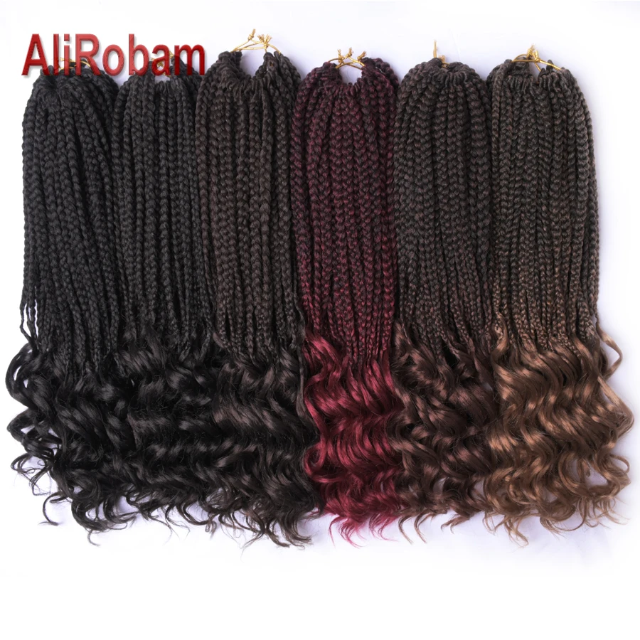 curly end box braid 