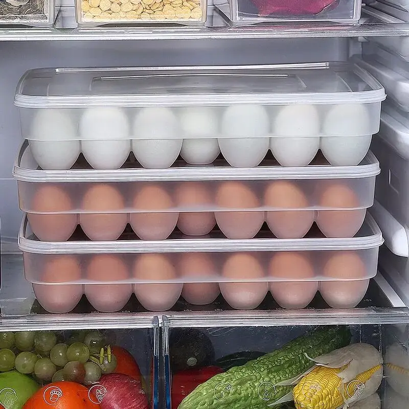 High Quality Household Creative Refrigerator Food Dumplings Eggs Airtight Storage Container Shockproof Fresh Storage Box