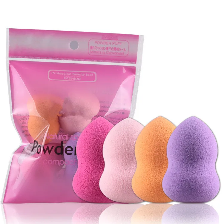 

4Pcs/pack High Quality Multi Shape Sponges Professional Makeup Sponge Blush Foundation Hot Women Puff Makeup recommend Praise