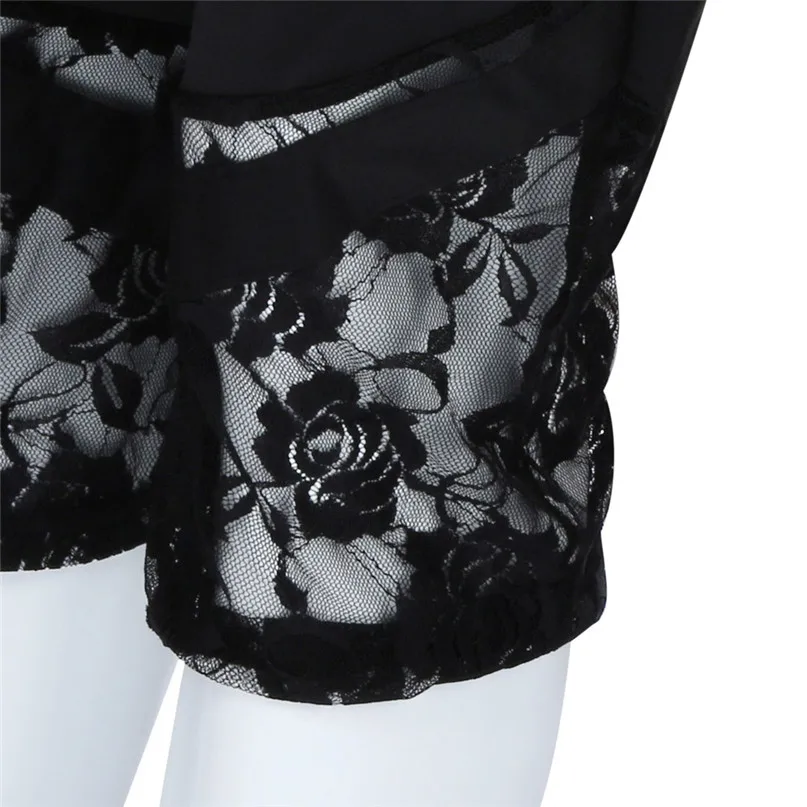 Yoga Pants women Fashion WomenLace Plus Size Skinny Pants Yoga Sport Pants Leggings Trousers Calf-Length Pants #2p01 (7)