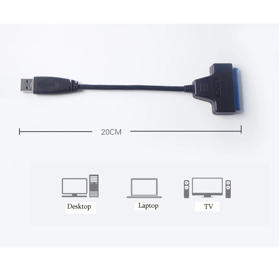 Kebidu USB 3,0 Sata кабель 22 Pin 2 " 2,5 дюймов HDD жесткий диск драйвер DVD CD ПЗУ адаптер конвертер высокоскоростной